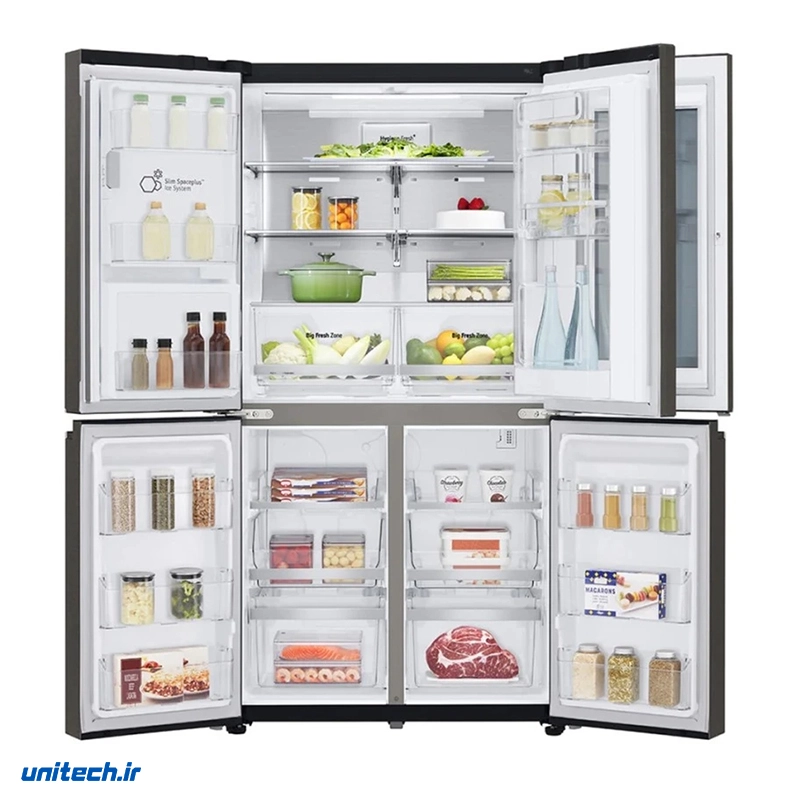 یخچال فریزر چهار درب 25 فوت ال جی مدل GRX24FMKBL8